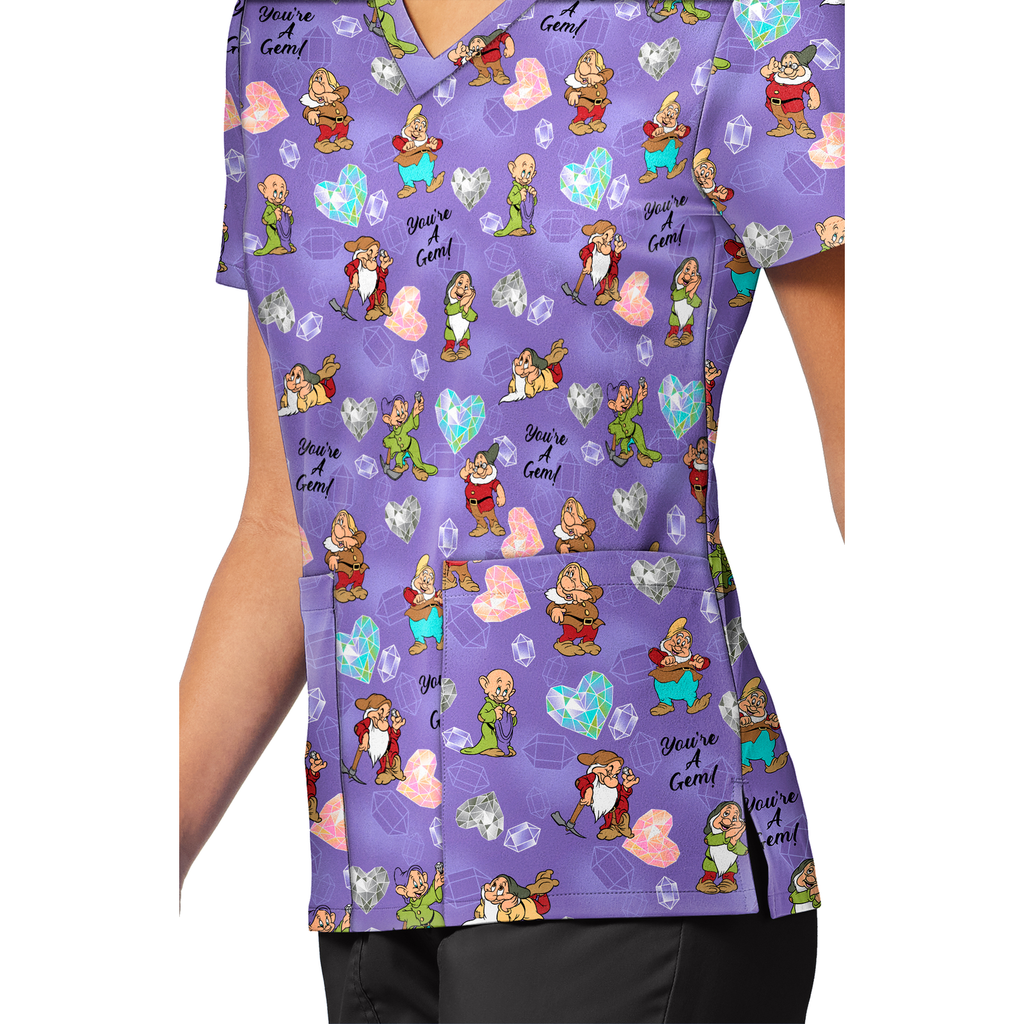 Filipina quirúrgica Disney TF796 Siete Enanos My Little Gem para mujer, detalle prenda