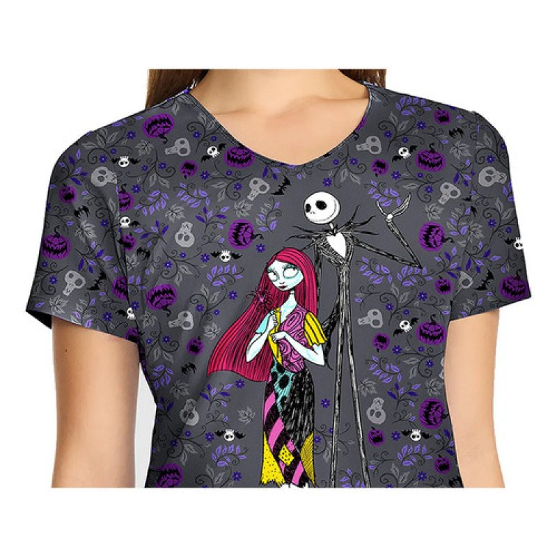 Filipina quirúrgica Disney TF626 Full Of Spirit para mujer, detalle del cuello