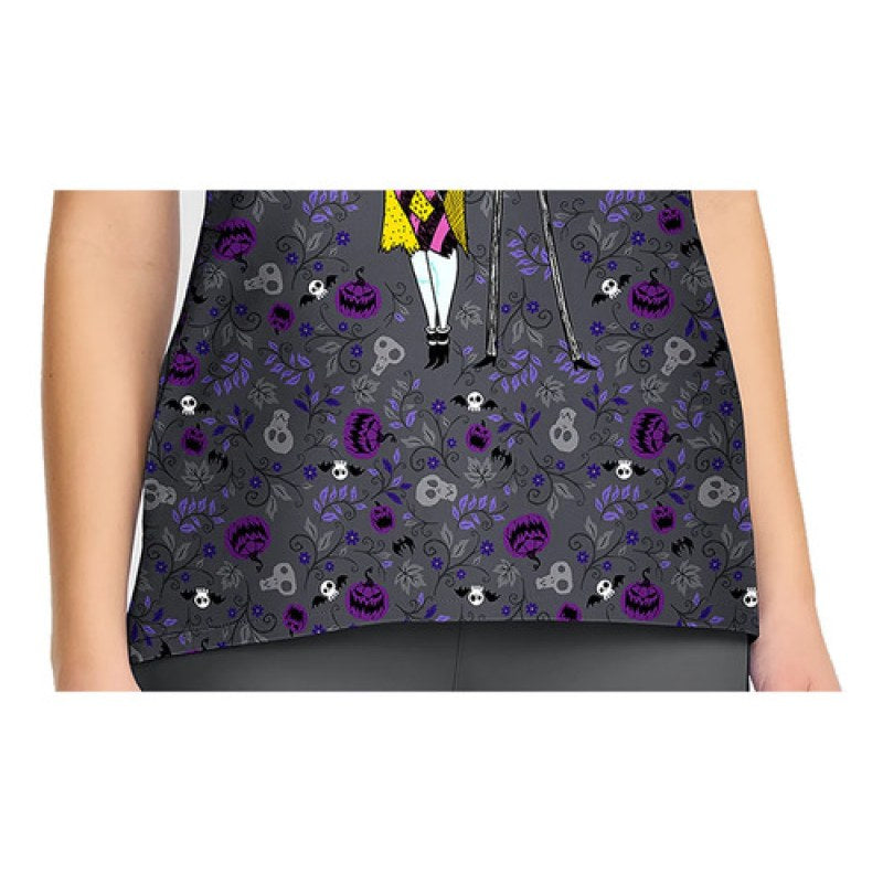 Filipina quirúrgica Disney TF626 Full Of Spirit para mujer, detalle de bolsillos y bajo | color:ncfo-full-of-spirit