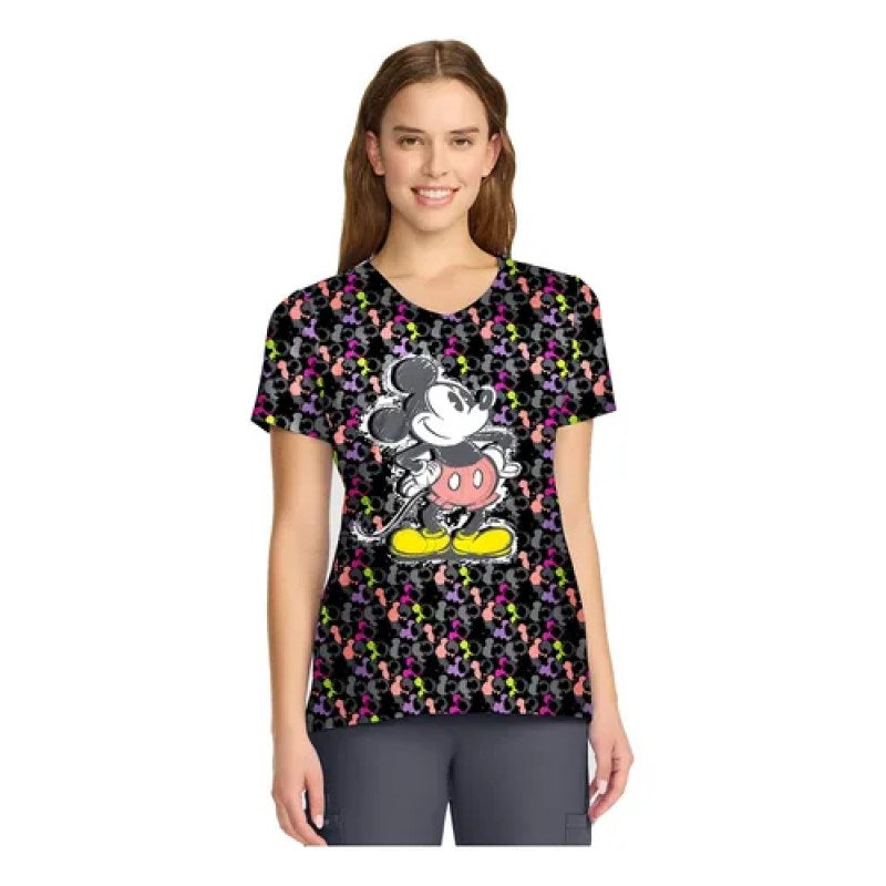 Filipina quirúrgica Disney TF626 Iconic Mickey para mujer, frontal | color:mkzi-iconic-mickey