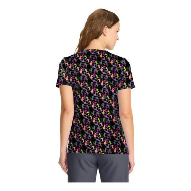 Filipina quirúrgica Disney TF626 Iconic Mickey para mujer, vista posterior original | color:mkzi-iconic-mickey