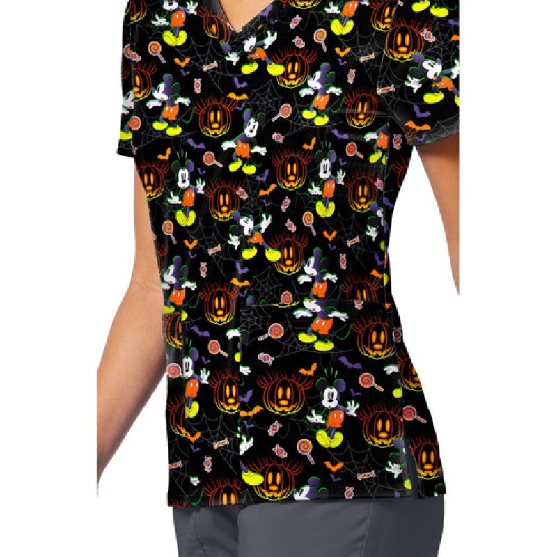Filipina Quirúrgica Disney Tf796 Mickey Halloween Mujer #mlpos_5 | Color: MKXW - Spooky Webs #color_mkxw_-_spooky_webs