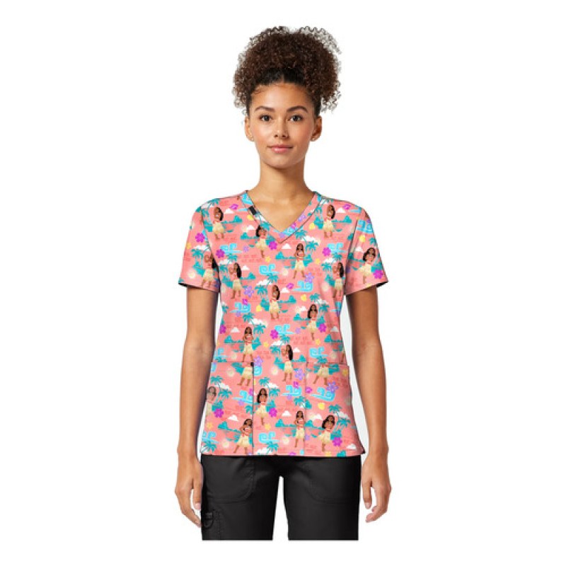 Filipina Quirúrgica Disney Tf796 Moana Mujer #mlpos_1 | Color: MHIS - The Sea Is Calling #color_mhis_-_the_sea_is_calling