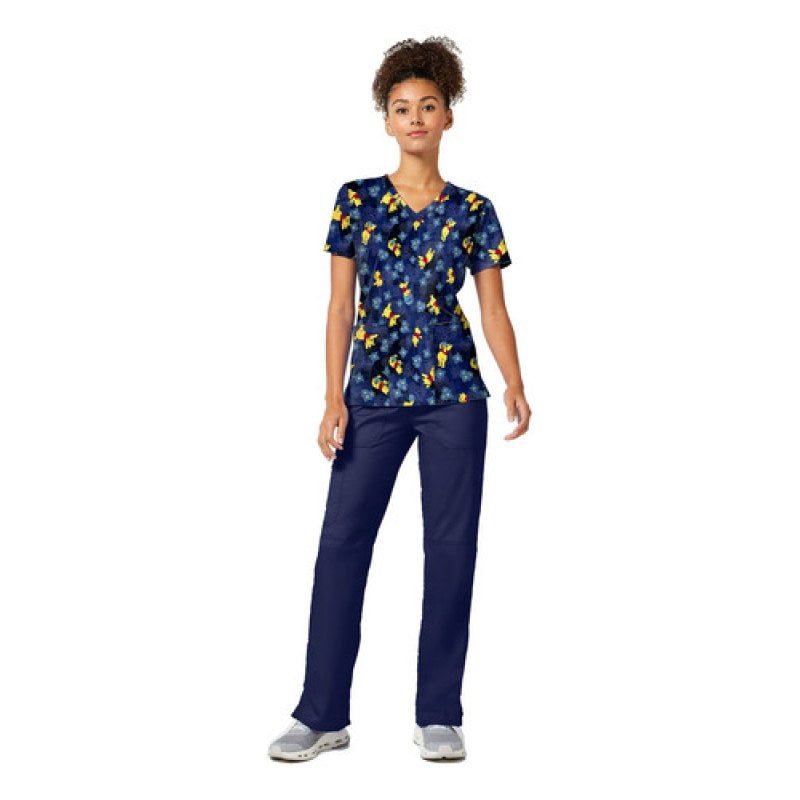 Filipina Quirúrgica Disney Tf796 Winnie Pooh Mujer #mlpos_8 | Color: PHDP - Winnie Pooh Plaid Petals #color_phdp_-_winnie_pooh_plaid_petals