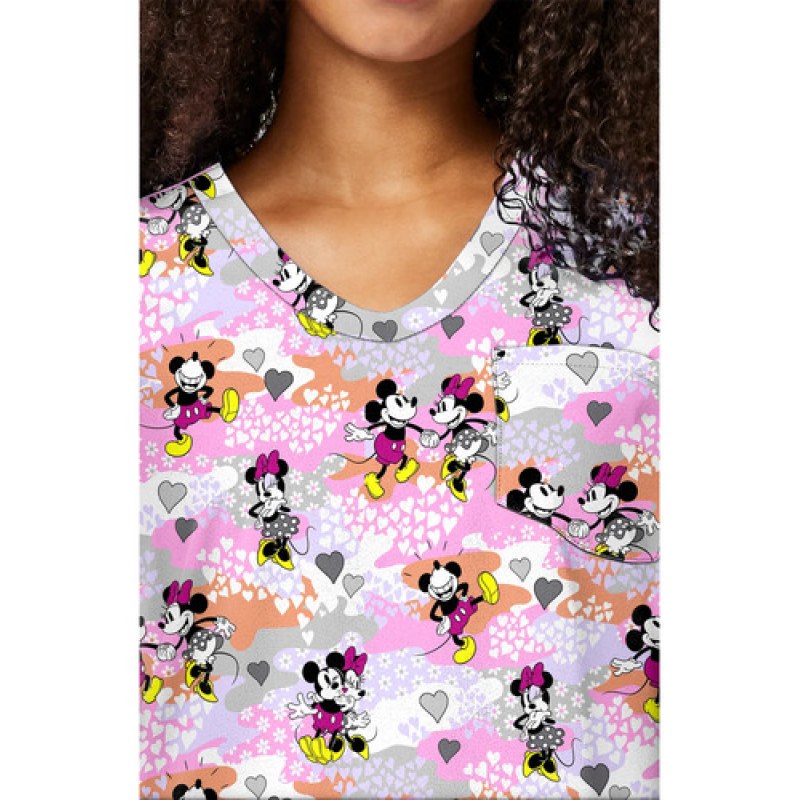 Filipina Quirúrgica Disney Tf797 Mickey Minnie Mouse Mujer #mlpos_12 | Color: MKXI - Friend Frolic #color_mkxi_-_friend_frolic
