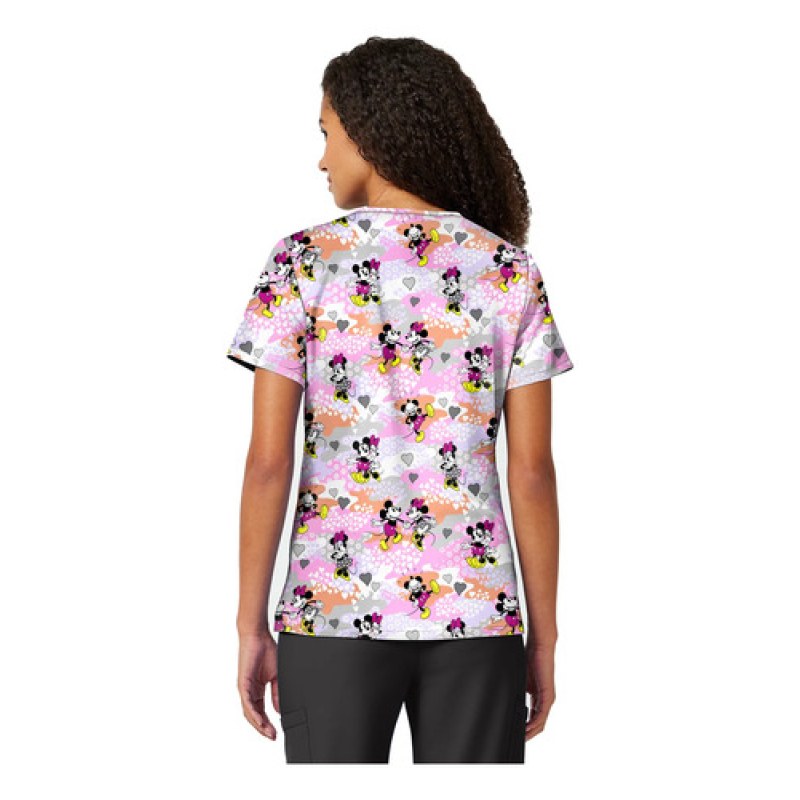 Filipina Quirúrgica Disney Tf797 Mickey Minnie Mouse Mujer #mlpos_13 | Color: MKXI - Friend Frolic #color_mkxi_-_friend_frolic