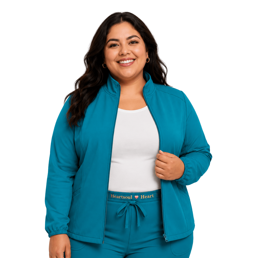 Heartsoul 20310 Chamarra Quirúrgica Médica Mujer Talla Extra - Garufa Jeans
