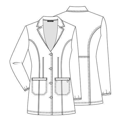 Heartsoul 20402 Bata Médica Laboratorio Clínica Larga Mujer - Garufa Jeans