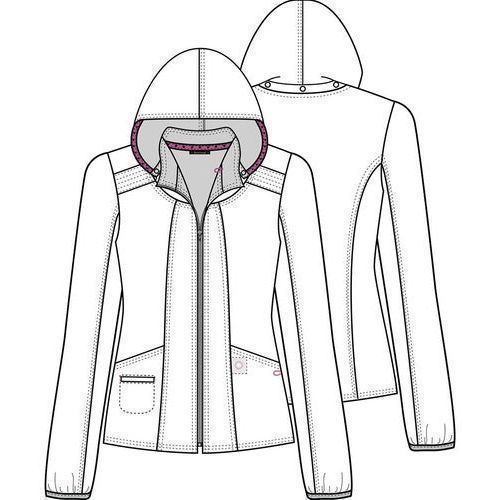 Heartsoul Hs301 Chamarra Médica Clínica Estampada Mujer - Garufa Jeans