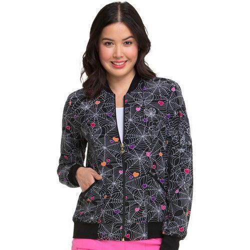 Heartsoul Hs311 Chamarra Médica Clínica Estampada Mujer - Garufa Jeans