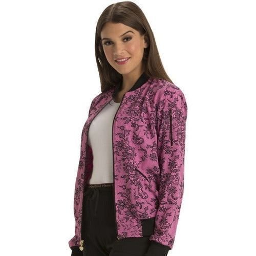 Heartsoul Hs311 Chamarra Médica Clínica Estampada Mujer - Garufa Jeans