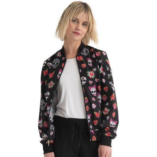 Heartsoul Hs311 Chamarra Médica Clínica Estampada Mujer - Garufa Jeans