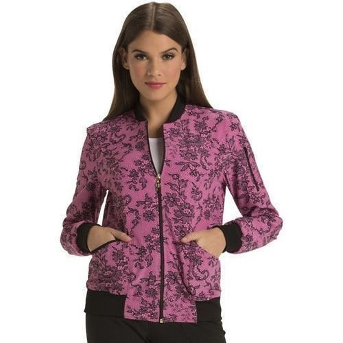 Heartsoul Hs311 Chamarra Médica Clínica Estampada Mujer - Garufa Jeans