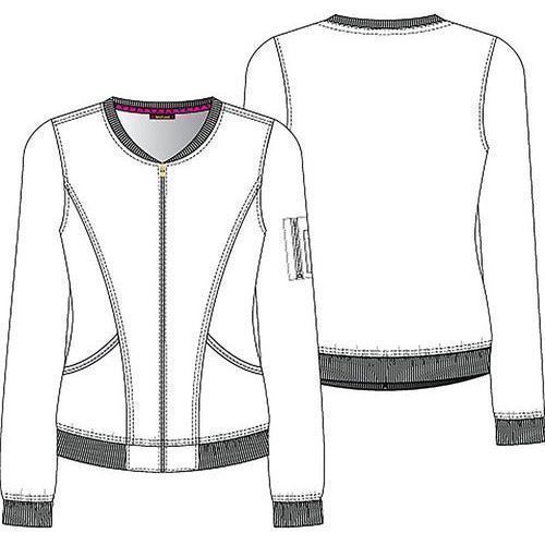 Heartsoul Hs311 Chamarra Médica Clínica Estampada Mujer - Garufa Jeans