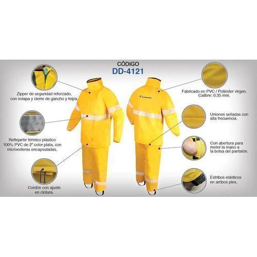 Impermeable Jyrsa Dd - 4121 Motociclista De Dos Piezas - Garufa Jeans