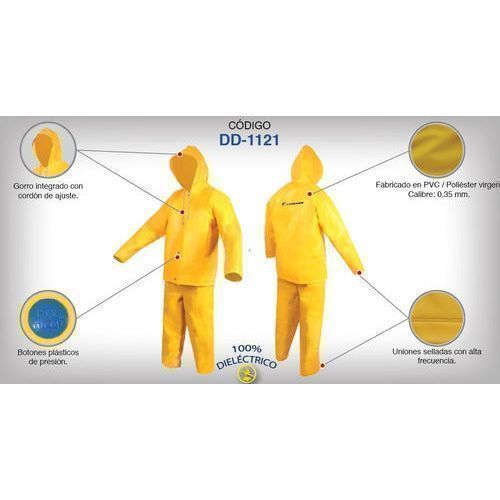 Juego Jyrsa Dd - 1121 Impermeable Chamarra Pantalón Reflejante - Garufa Jeans