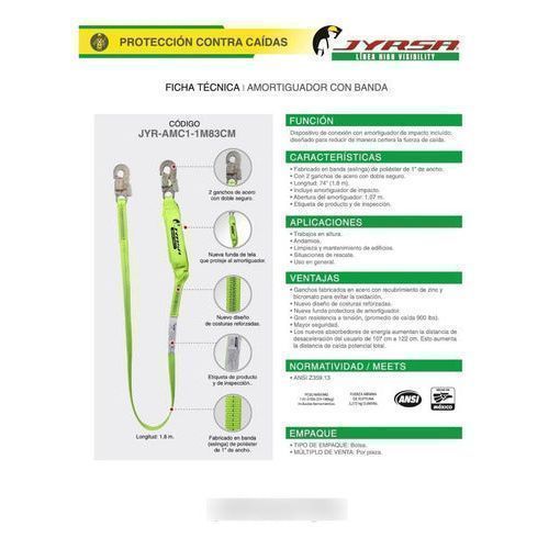 Jyrsa Kit Seguridad Altura Anti Caída Arnés Línea Vida Ancla - Garufa Jeans