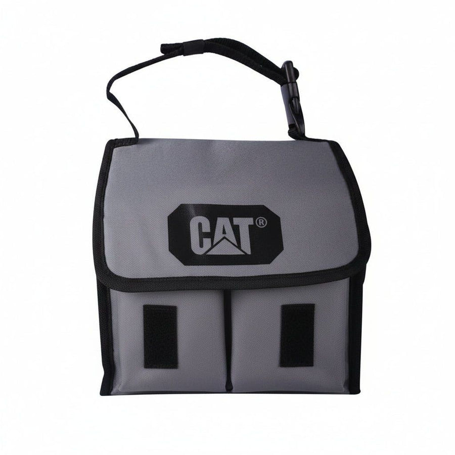 Lonchera Cat Caterpillar Térmica Loneta Resistente Durable Gris - Negra Básica - Garufa Jeans
