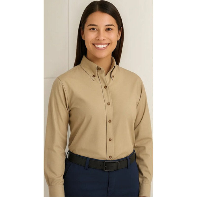 Red Kap Sp91 Blusa Manga Larga Trabajo Casual Vestir Mujer #mlpos_1 | Color: KH - Khaki #color_kh_-_khaki #sku_sp91khrg02 #sku_sp91khrg04 #sku_sp91khrg06 #sku_sp91khrg08 #sku_sp91khrg10 #sku_sp91khrg12 #sku_sp91khrg14 #sku_sp91khrg16 #sku_sp91khrg18 #sku_sp91khrg20