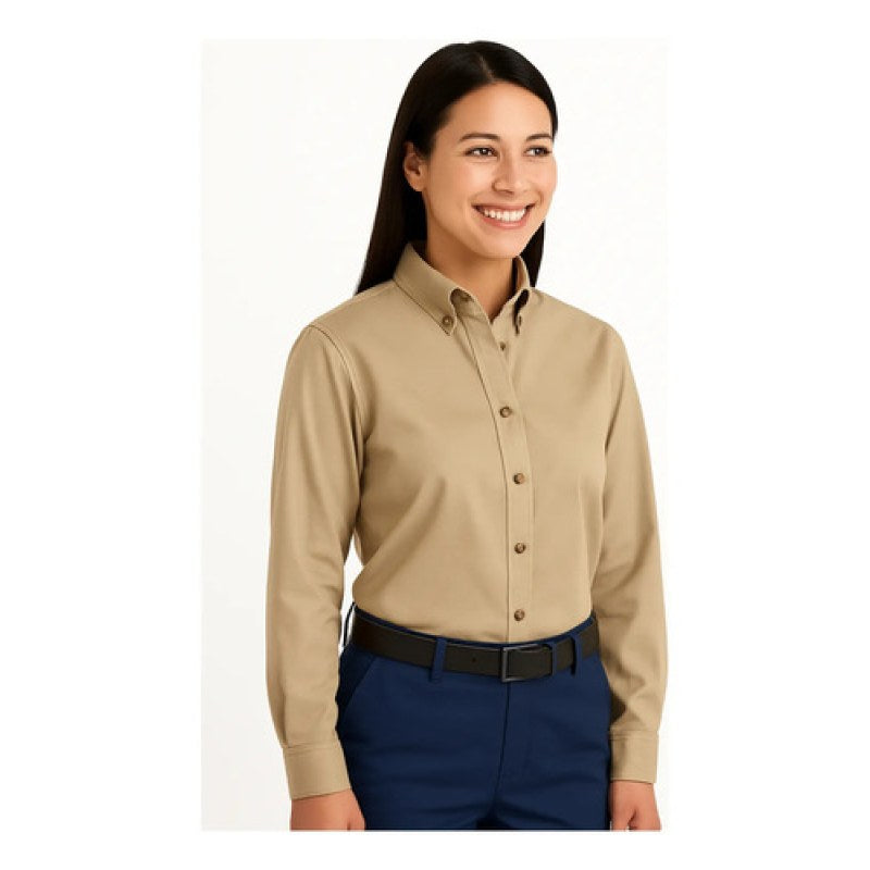 Red Kap Sp91 Blusa Manga Larga Trabajo Casual Vestir Mujer #mlpos_2 | Color: KH - Khaki #color_kh_-_khaki #sku_sp91khrg02 #sku_sp91khrg04 #sku_sp91khrg06 #sku_sp91khrg08 #sku_sp91khrg10 #sku_sp91khrg12 #sku_sp91khrg14 #sku_sp91khrg16 #sku_sp91khrg18 #sku_sp91khrg20