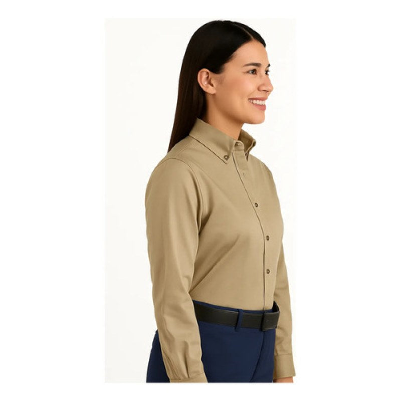 Red Kap Sp91 Blusa Manga Larga Trabajo Casual Vestir Mujer #mlpos_3 | Color: KH - Khaki #color_kh_-_khaki #sku_sp91khrg02 #sku_sp91khrg04 #sku_sp91khrg06 #sku_sp91khrg08 #sku_sp91khrg10 #sku_sp91khrg12 #sku_sp91khrg14 #sku_sp91khrg16 #sku_sp91khrg18 #sku_sp91khrg20