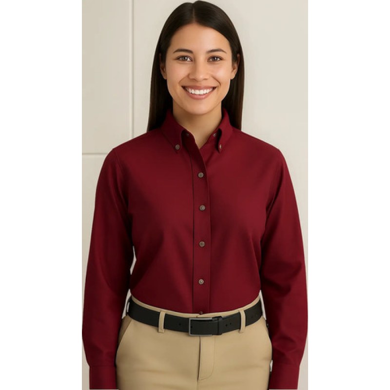 Red Kap Sp91 Blusa Manga Larga Trabajo Casual Vestir Mujer #mlpos_7 | Color: BY - Vino #color_by_-_vino #sku_sp91byrg02 #sku_sp91byrg04 #sku_sp91byrg06 #sku_sp91byrg08 #sku_sp91byrg10 #sku_sp91byrg12 #sku_sp91byrg14 #sku_sp91byrg16 #sku_sp91byrg18 #sku_sp91byrg20