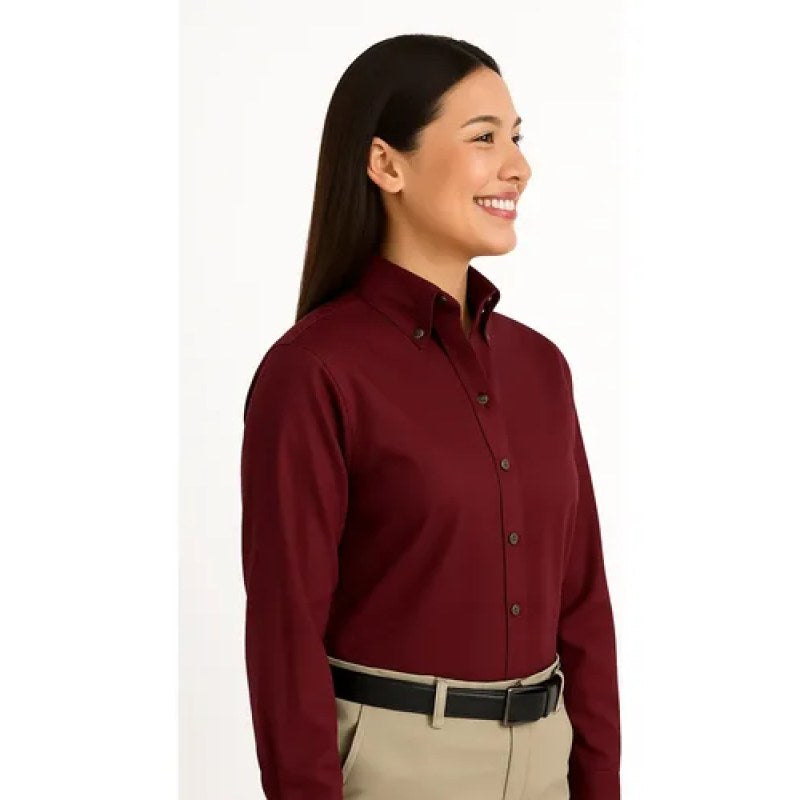 Red Kap Sp91 Blusa Manga Larga Trabajo Casual Vestir Mujer #mlpos_9 | Color: BY - Vino #color_by_-_vino #sku_sp91byrg02 #sku_sp91byrg04 #sku_sp91byrg06 #sku_sp91byrg08 #sku_sp91byrg10 #sku_sp91byrg12 #sku_sp91byrg14 #sku_sp91byrg16 #sku_sp91byrg18 #sku_sp91byrg20