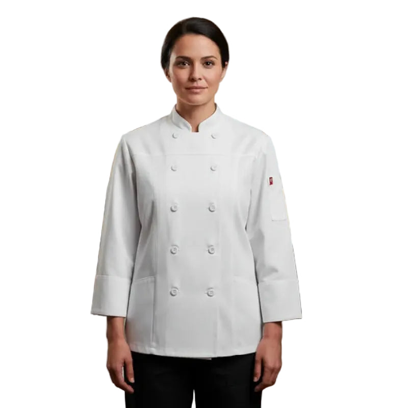Red Kap 053w Filipina Chef Mujer Manga Larga Con Flujo Aire #mlpos_17 | Color: WH - Blanca #color_wh_-_blanca #sku_053wwhrgl #sku_053wwhrgm #sku_053wwhrgs #sku_053wwhrgxl #sku_053wwhrgxs