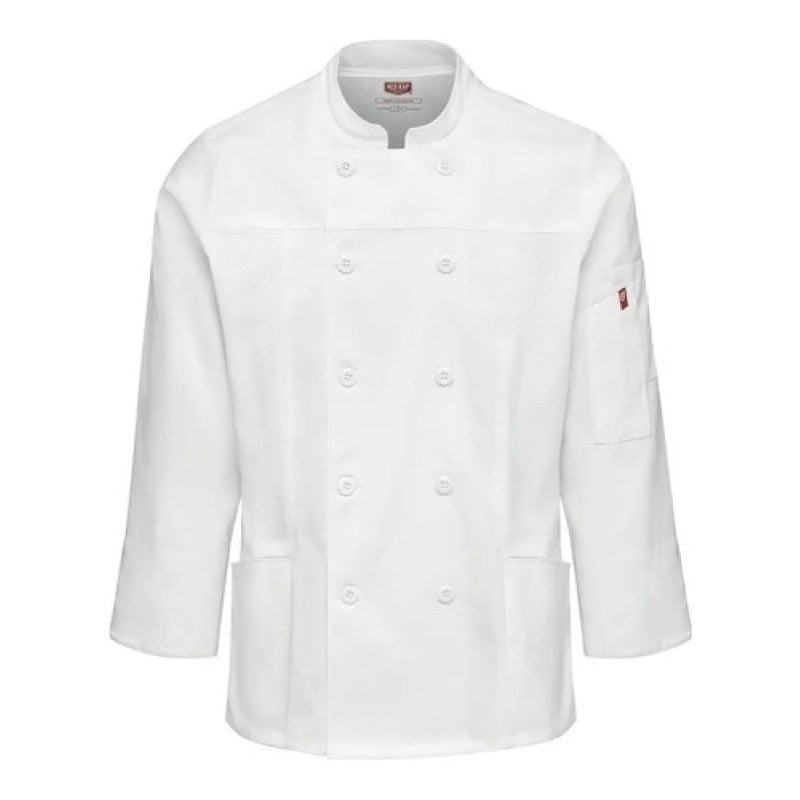 Red Kap 053w Filipina Chef Mujer Manga Larga Con Flujo Aire #mlpos_20 | Color: WH - Blanca #color_wh_-_blanca #sku_053wwhrgl #sku_053wwhrgm #sku_053wwhrgs #sku_053wwhrgxl #sku_053wwhrgxs