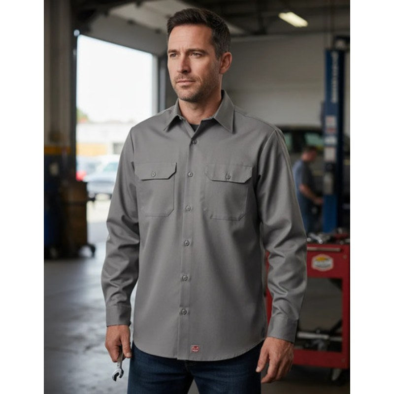 Red Kap St52 Camisa Camisola Trabajo Manga Larga Resistente #mlpos_18 | Color: Gris claro #color_gris_claro #sku_st52svrgl #sku_st52svrgm #sku_st52svrgs #sku_st52svrgxl
