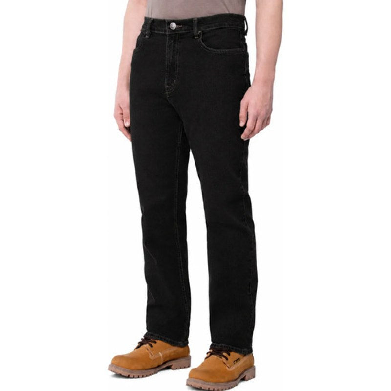 Oggi Power Pantalón Corte Recto De Mezclilla Vaquero Regular #mlpos_17 | Color: Black #color_black #sku_pwbl40