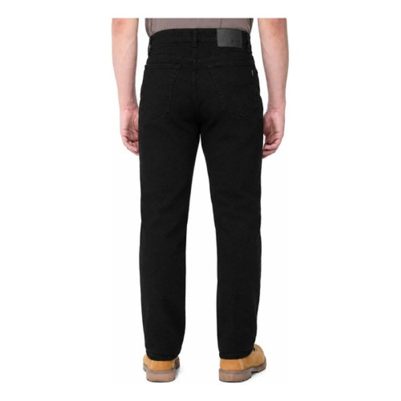 Oggi Power Pantalón Corte Recto De Mezclilla Vaquero Regular #mlpos_18 | Color: Black #color_black #sku_pwbl40