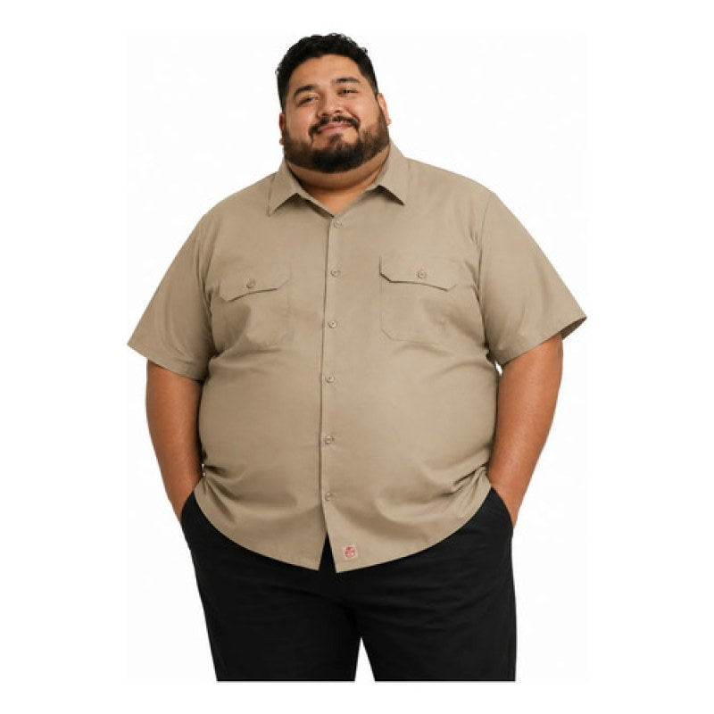 Red Kap Sy60 Camisa Trabajo Manga Corta Ripstop Talla Extra #mlpos_1 | Color: Khaki #color_khaki #sku_sy60khss3xl
