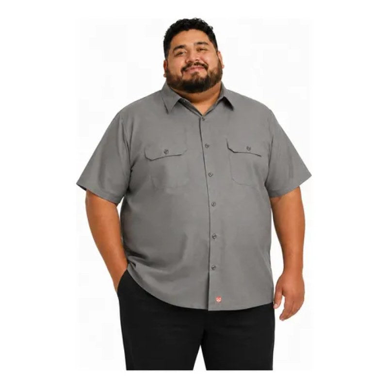 Red Kap Sy60 Camisa Trabajo Manga Corta Ripstop Talla Extra #mlpos_17 | Color: Gris #color_gris #sku_sy60gyss3xl