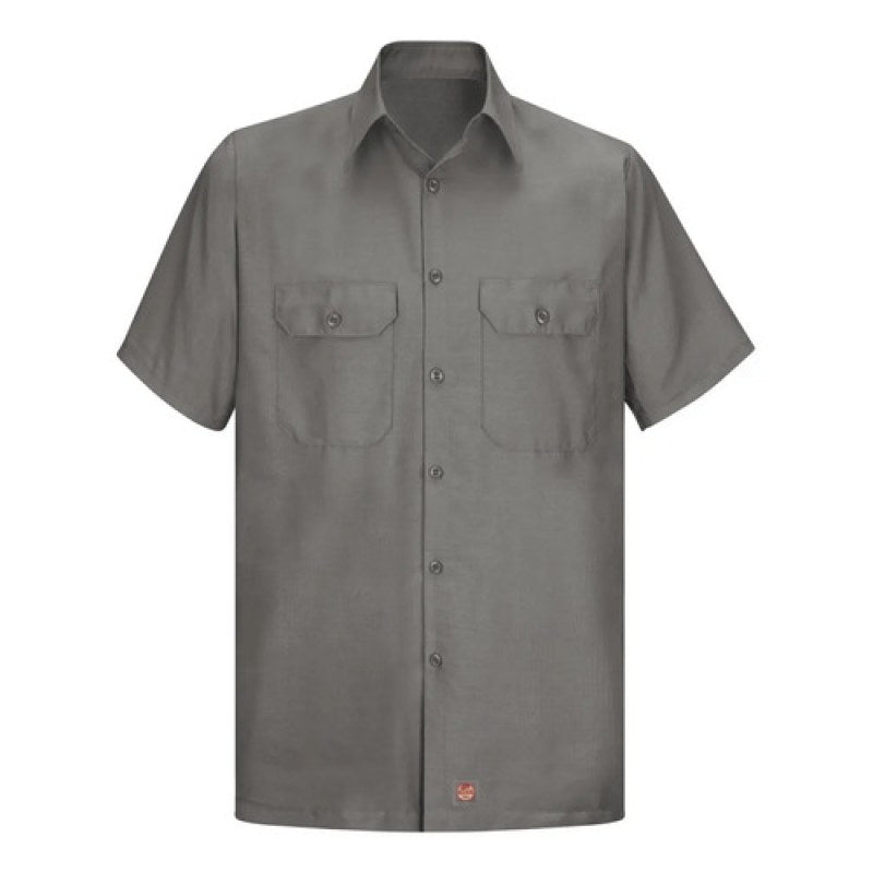 Red Kap Sy60 Camisa Trabajo Manga Corta Ripstop Talla Extra #mlpos_19 | Color: Gris #color_gris #sku_sy60gyss3xl