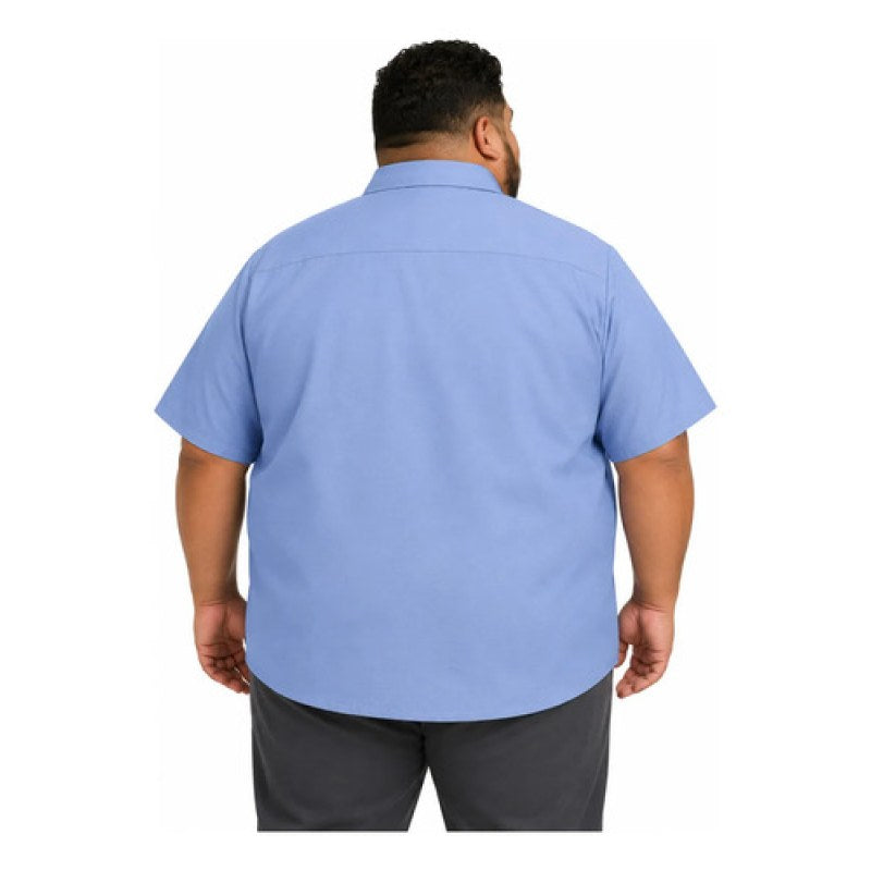 Red Kap Sy60 Camisa Trabajo Manga Corta Ripstop Talla Extra #mlpos_22 | Color: Azul cielo #color_azul_cielo #sku_sy60lbss3xl