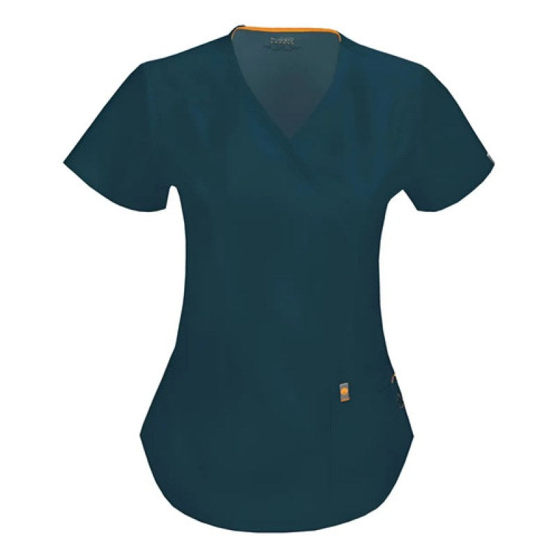 Code Happy 46601a Filipina Quirúrgica Antimicrobial Mujer #mlpos_1 | Color: CACH - Verde Caribe #color_cach_-_verde_caribe #sku_46601acach4xl