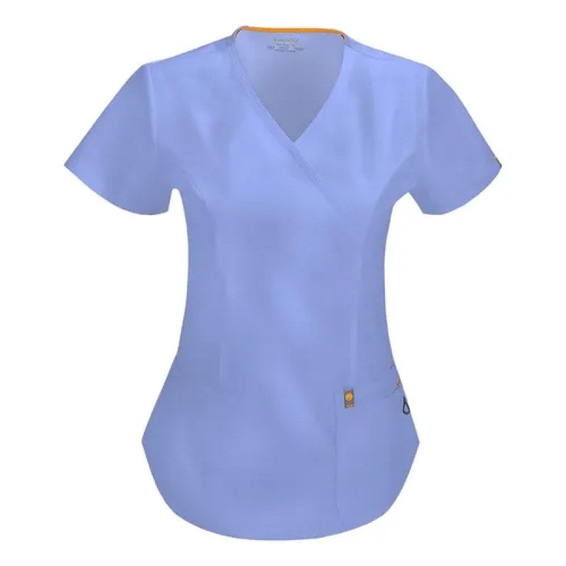 Code Happy 46601a Filipina Quirúrgica Antimicrobial Mujer #mlpos_3 | Color: CLCH - Azul cielo #color_clch_-_azul_cielo #sku_46601aclch4xl #sku_46601aclch5xl