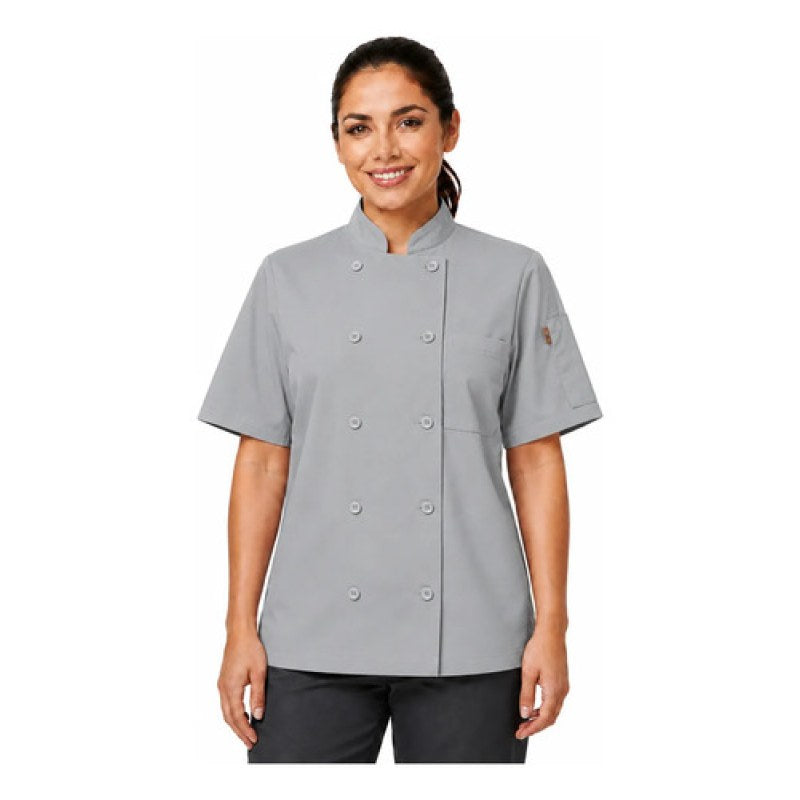 Red Kap 045 Filipina Chef Manga Corta Repelente Aceite Mujer #mlpos_13 | Color: GY - Gris #color_gy_-_gris #sku_045xgyssl #sku_045xgyssm #sku_045xgysss #sku_045xgyssxl #sku_045xgyssxs