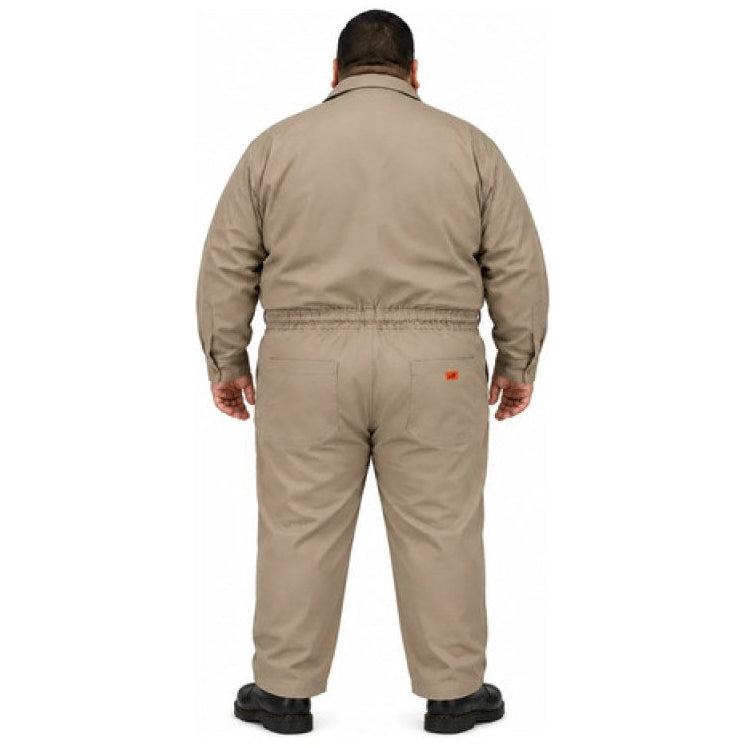Overol Industrial Gabardina Khaki Pemex 100% Algodón Extras #mlpos_3 | Color: Khaki #color_khaki #sku_ovkh46 #sku_ovkh48 #sku_ovkh50