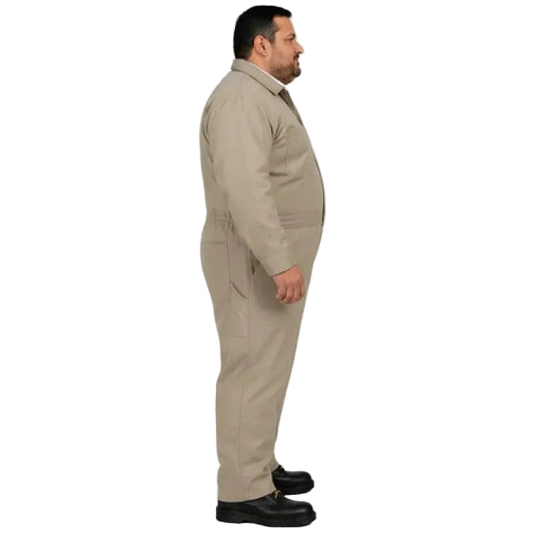 Overol Industrial Gabardina Khaki Pemex 100% Algodón Extras #mlpos_4 | Color: Khaki #color_khaki #sku_ovkh46 #sku_ovkh48 #sku_ovkh50