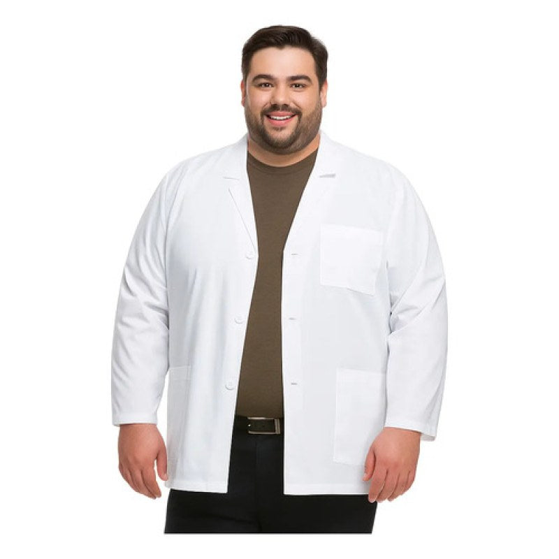 Dickies 81404 Bata Corta Médica Consulta Hombre Talla Extra #mlpos_1 | Color: Blanca #color_blanca #sku_81404dwhz2xl #sku_81404dwhz3xl