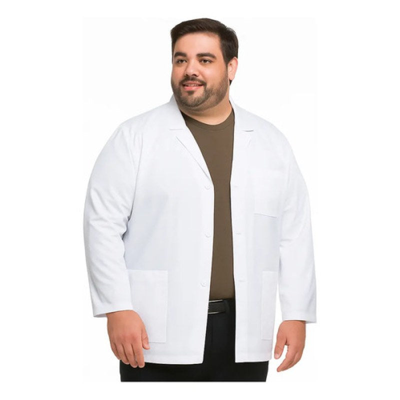 Dickies 81404 Bata Corta Médica Consulta Hombre Talla Extra #mlpos_2 | Color: Blanca #color_blanca #sku_81404dwhz2xl #sku_81404dwhz3xl