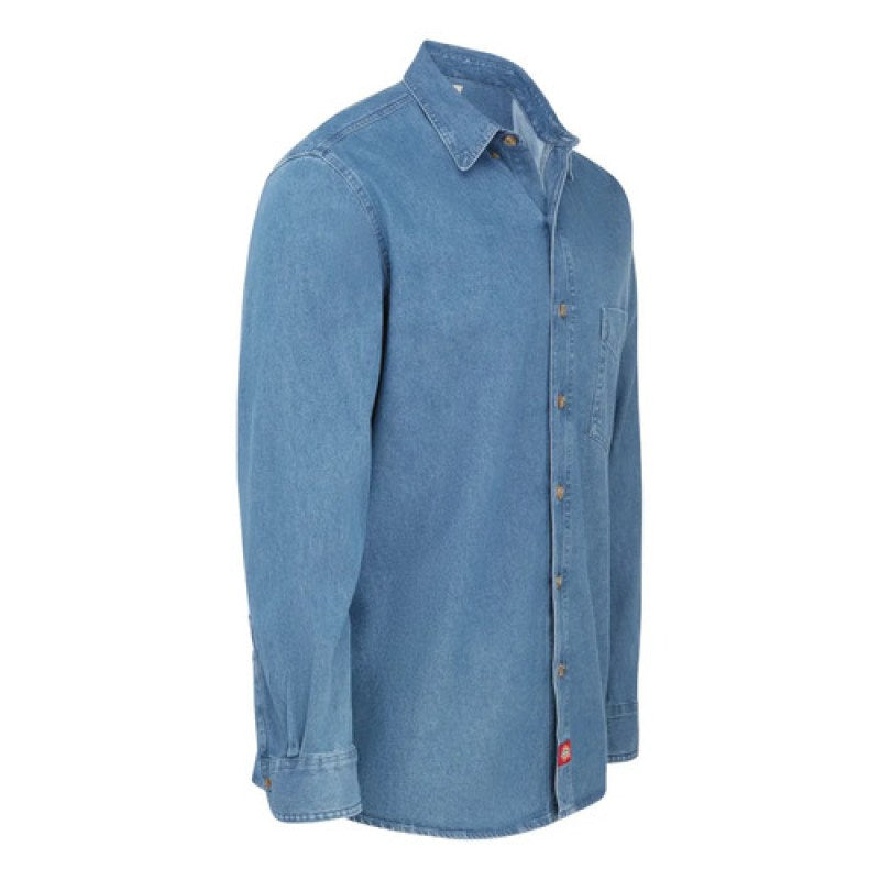Camisa Dickies Wl30 Mezclilla Manga Larga Durable Resistente #mlpos_10 | Color: SB - Stone Washed #color_sb_-_stone_washed #sku_wl30sb2xl #sku_wl30sbl #sku_wl30sbm #sku_wl30sbs #sku_wl30sbxl