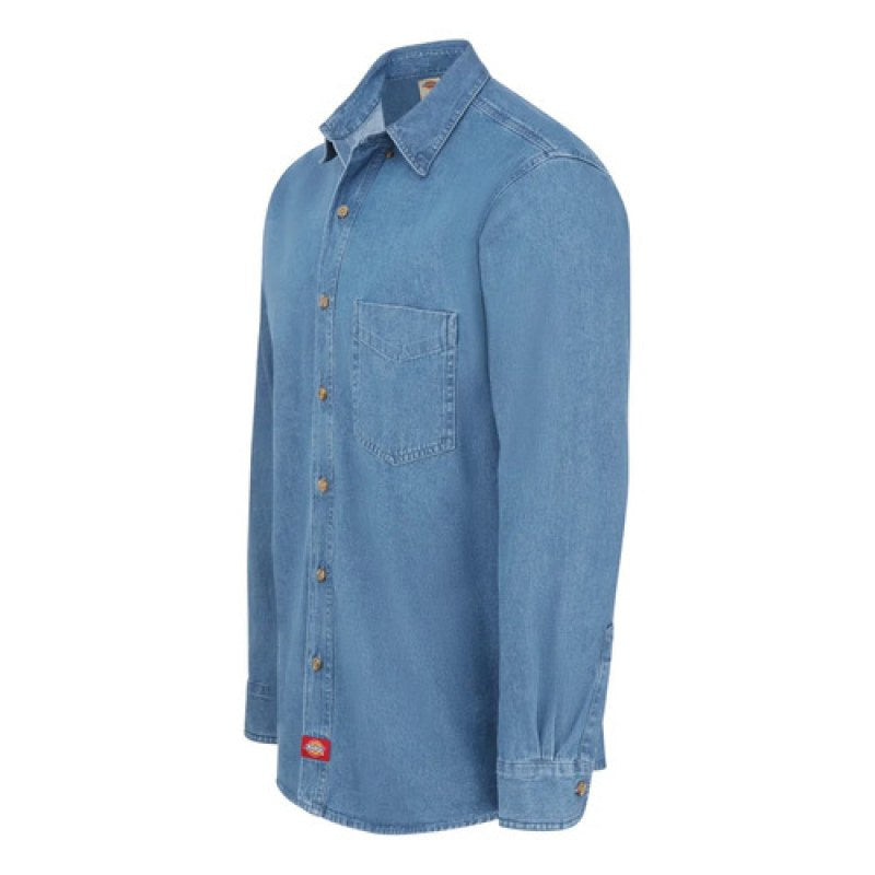 Camisa Dickies Wl30 Mezclilla Manga Larga Durable Resistente #mlpos_11 | Color: SB - Stone Washed #color_sb_-_stone_washed #sku_wl30sb2xl #sku_wl30sbl #sku_wl30sbm #sku_wl30sbs #sku_wl30sbxl