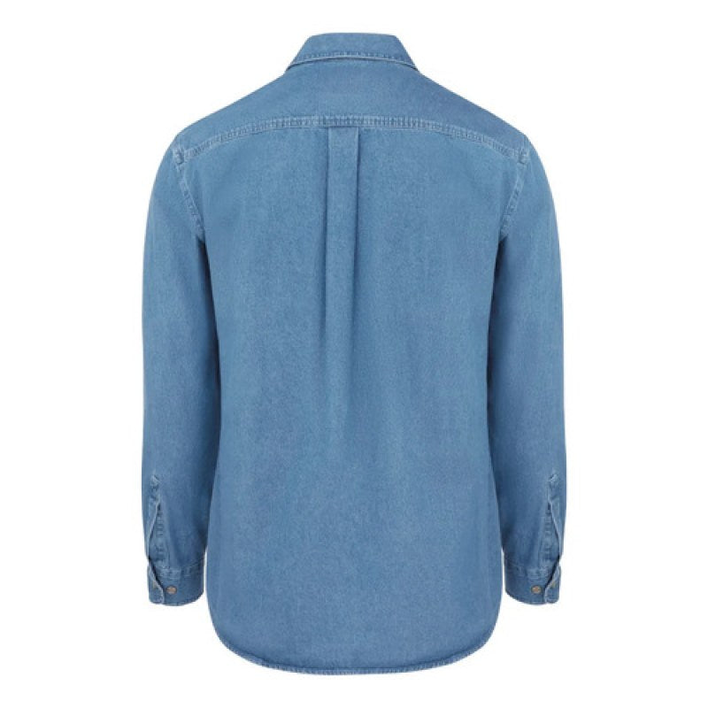Camisa Dickies Wl30 Mezclilla Manga Larga Durable Resistente #mlpos_12 | Color: SB - Stone Washed #color_sb_-_stone_washed #sku_wl30sb2xl #sku_wl30sbl #sku_wl30sbm #sku_wl30sbs #sku_wl30sbxl