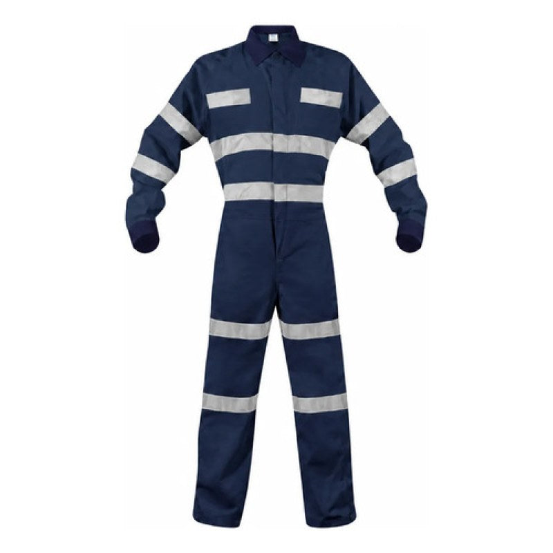 Overol Jyrsa Jyr-105 Reflejantes 100 Algodón Tipo R Clase 3 #mlpos_7 | Color: Azul #color_azul #sku_jyr-105azcrgd #sku_jyr-105azcrmd