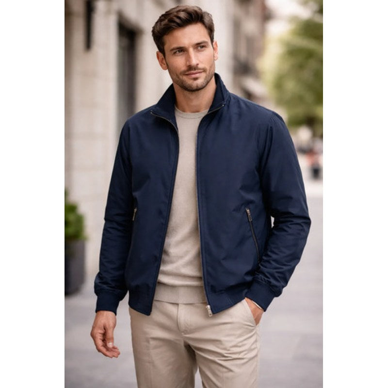 Chamarra Preslow Delicias Ejecutiva Vestir Casual Fina #mlpos_1 | Color: Azul marino #color_azul_marino #sku_prd72336mar2x #sku_prd72336march #sku_prd72336margd #sku_prd72336marmd #sku_prd72336marxg