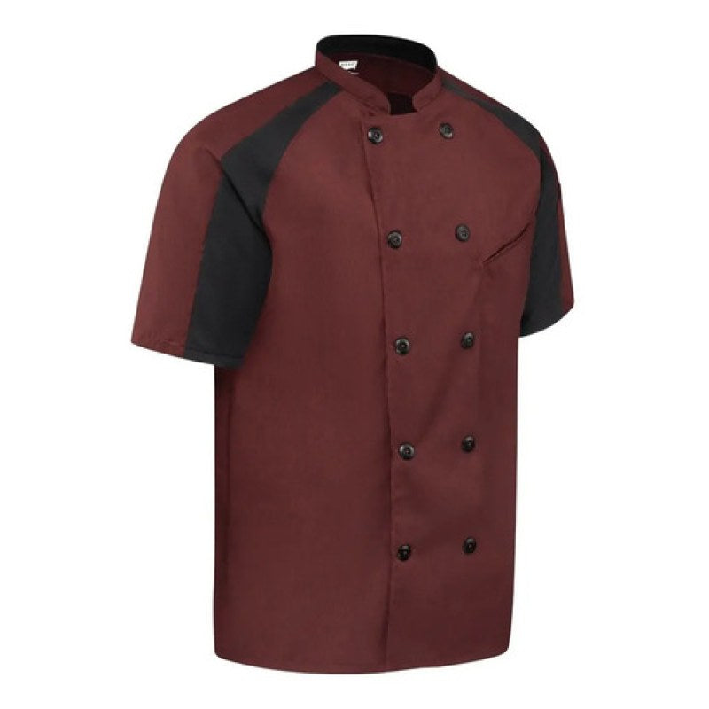 Red Kap 052m Filipina Chef Manga Corta Flujo Aire Extras #mlpos_16 | Color: ML - Vino #color_ml_-_vino #sku_052mmlss3xl
