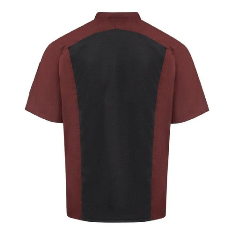 Red Kap 052m Filipina Chef Manga Corta Flujo Aire Extras #mlpos_17 | Color: ML - Vino #color_ml_-_vino #sku_052mmlss3xl